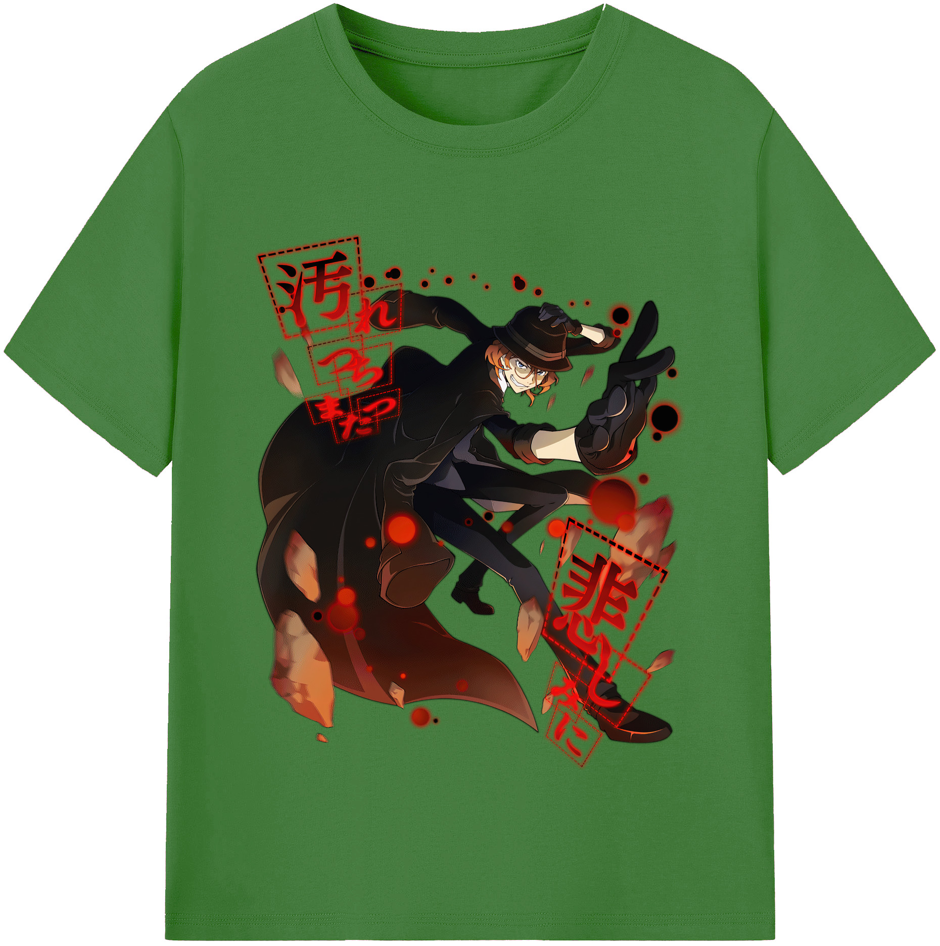 （画像用） 文豪ストレイドッグス Bungo Stray Dogs レディースカジュアルプリントTシャツ（綿100％）